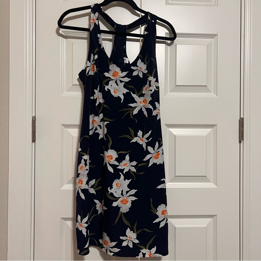 Old Navy Navy Floral Mini Dress